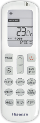 Настенный внутренний блок мульти сплит-системы Hisense Zoom Free Match AMS-24UW4RBTKB02