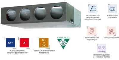 Канальная VRF система Fujitsu ARXA030GLEH