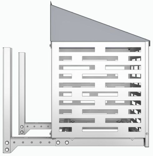 Корзина ROTADO КДК с козырьком