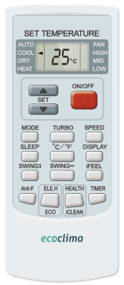 Кондиционер Ecoclima Frost Line ECW/I-AX12/FB-4R1 / EC/I-AX12/F-4R1