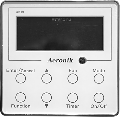 Кассетный фанкойл до 8 кВт Aeronik AFP 140 XD/B-T с панелью TB03 (8,0 кВт)