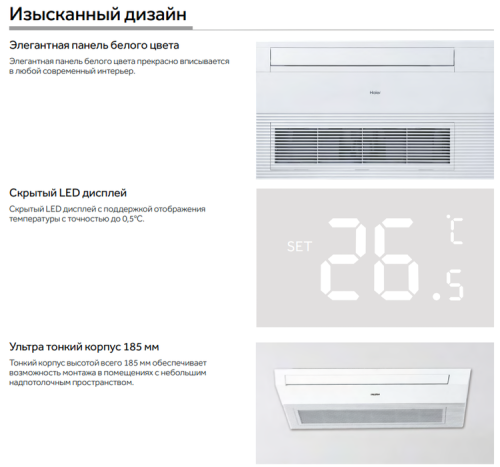 Кассетный кондиционер Haier AB25S2SA1FA/1U25S2SM4FA