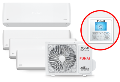 Проводной пульт для управления для сплит-систем EMPEROR и внутренних блоков мульти сплит-систем ORIGAMI Funai RW-01