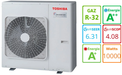 Внешний блок мульти сплит-системы на 5 комнат Toshiba RAS-5M34G3AVG-E