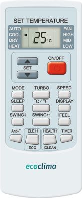 Кондиционер Ecoclima Frost Line ECW-AX12/FB-4R1 / EC-AX12/F-4R1