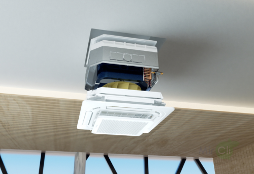 Кассетный кондиционер Hisense AUC-60HR4SKA/AUW-60H6SP1