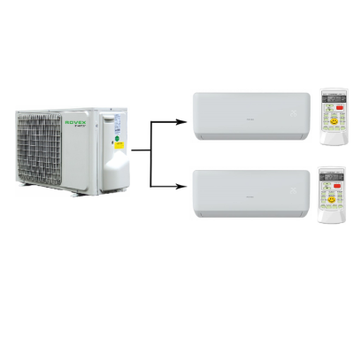Мульти сплит-система на 2 комнаты Rovex Free Match 2M18UIHA1/RS-M09IHA1*2